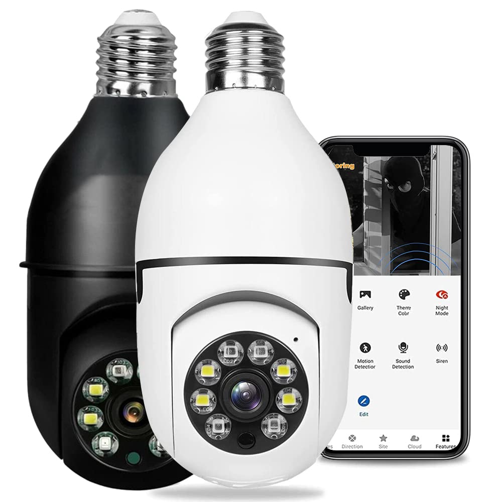 2PCS Baby Monitor, Wireless WiFi Pet-Cameras-and-Monitors, 360-degree Motion Tracking, IR Night Visi