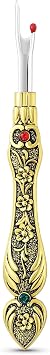 Seam Ripper Thread Remover Tool, Vintage European Handy Ergonomic Stitch Rippers Tool for Sewing Crafting Embroidery Removing Threads