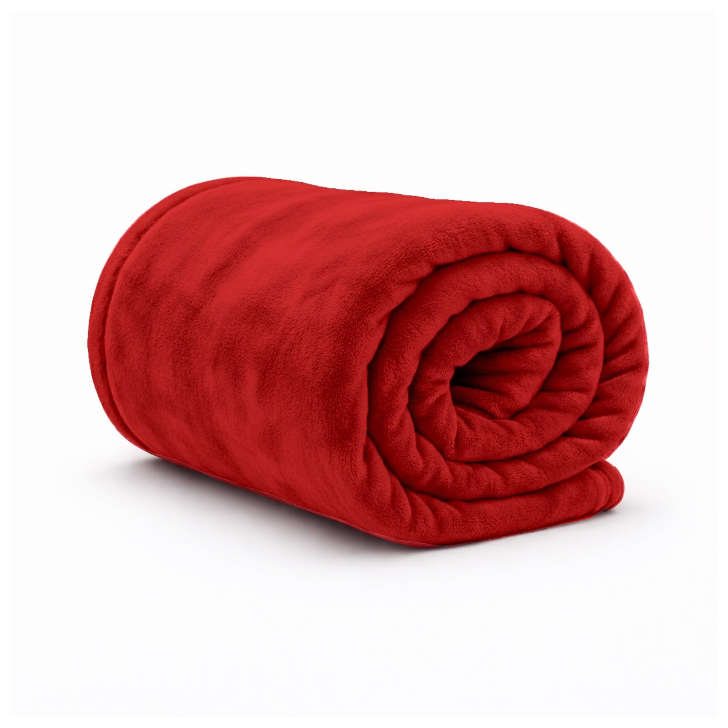 Rohi Red Throw Blanket Double Size 150X200cm | Super Soft & Warm Plush Fleece Throws For Sofas | Fluffy Blanket For Bed & Couch | Versatile & Lightweight Fleece Blanket For Adults