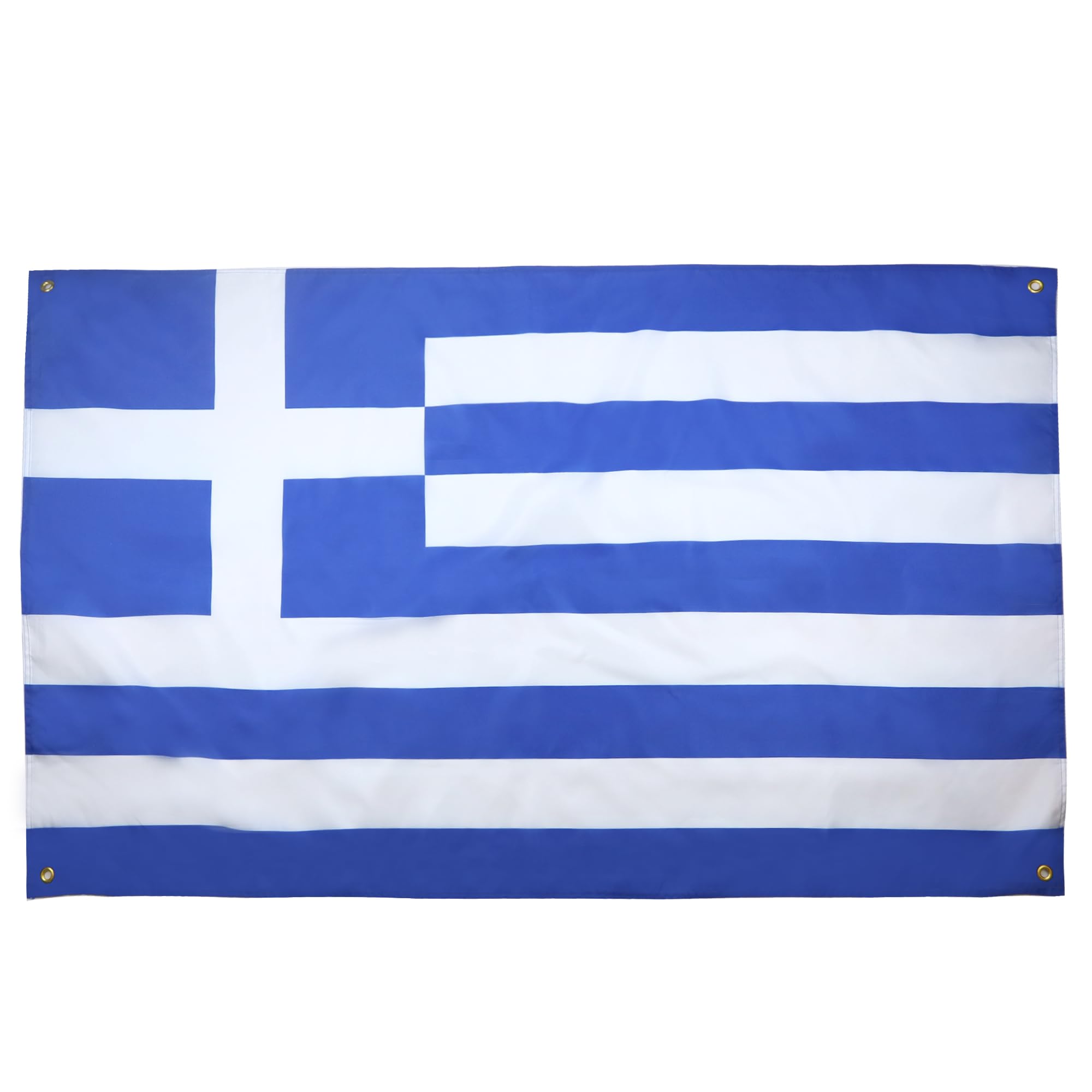 AZ FLAG Greek Flag 150 x 90 cm with 4 Eyelets for Balcony or Wall