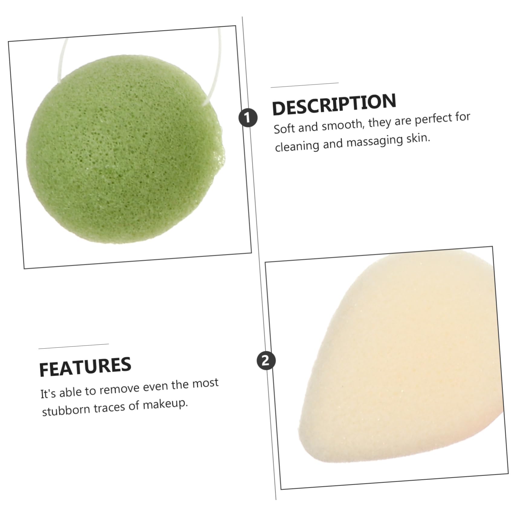 Ipetboom 24pezzi Spugne Esfolianti Per Viso Spugne Per Rimozione Makeup Texture Morbida e Riutilizzabile Colori Random Per Pulizia Quotidiana e Della