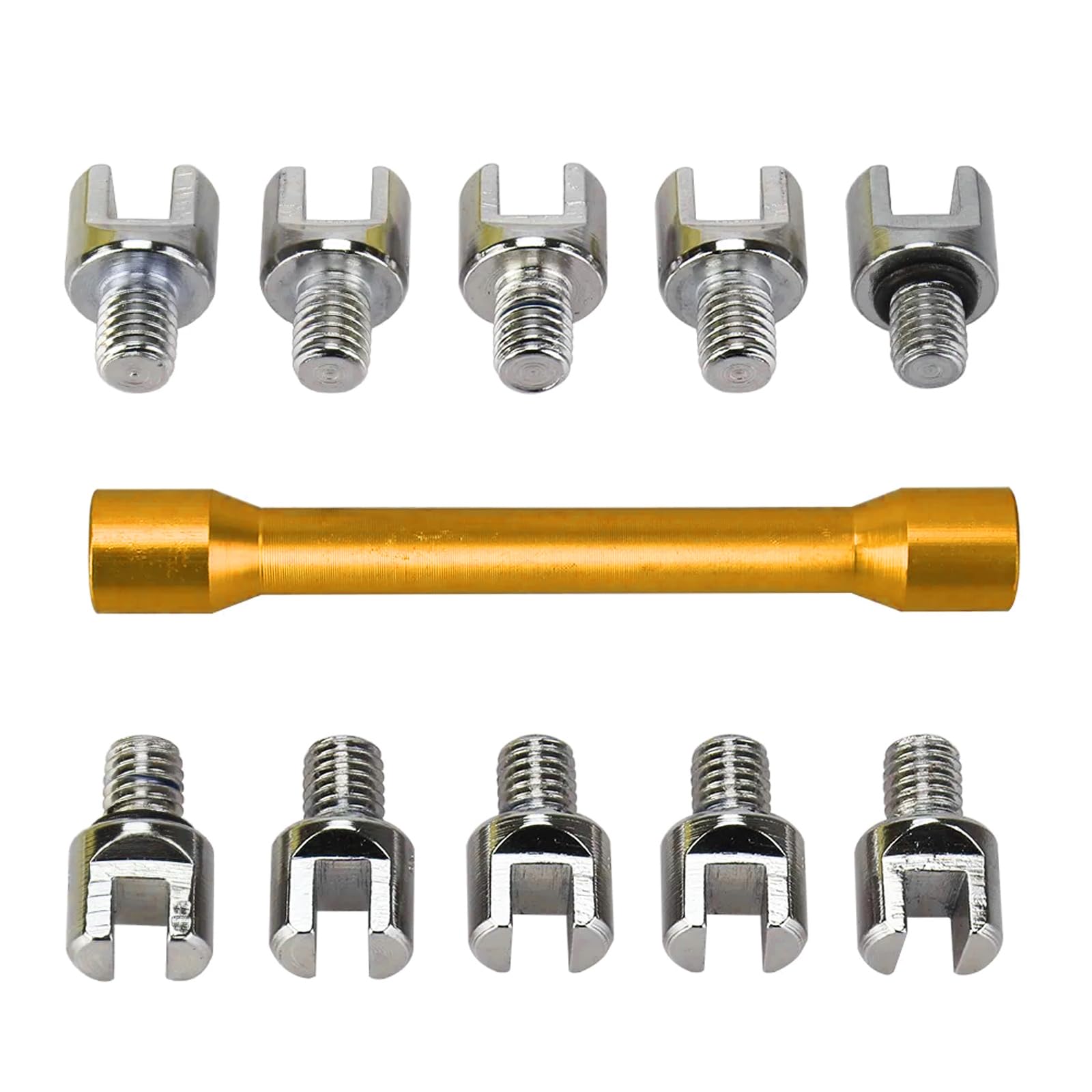 Jeu De Clés à Rayons Pour Moto – 10 Embouts 5,0 à 6,8 Mm, Boîte Rangement, Réglage Tension Jantes Et Roues
