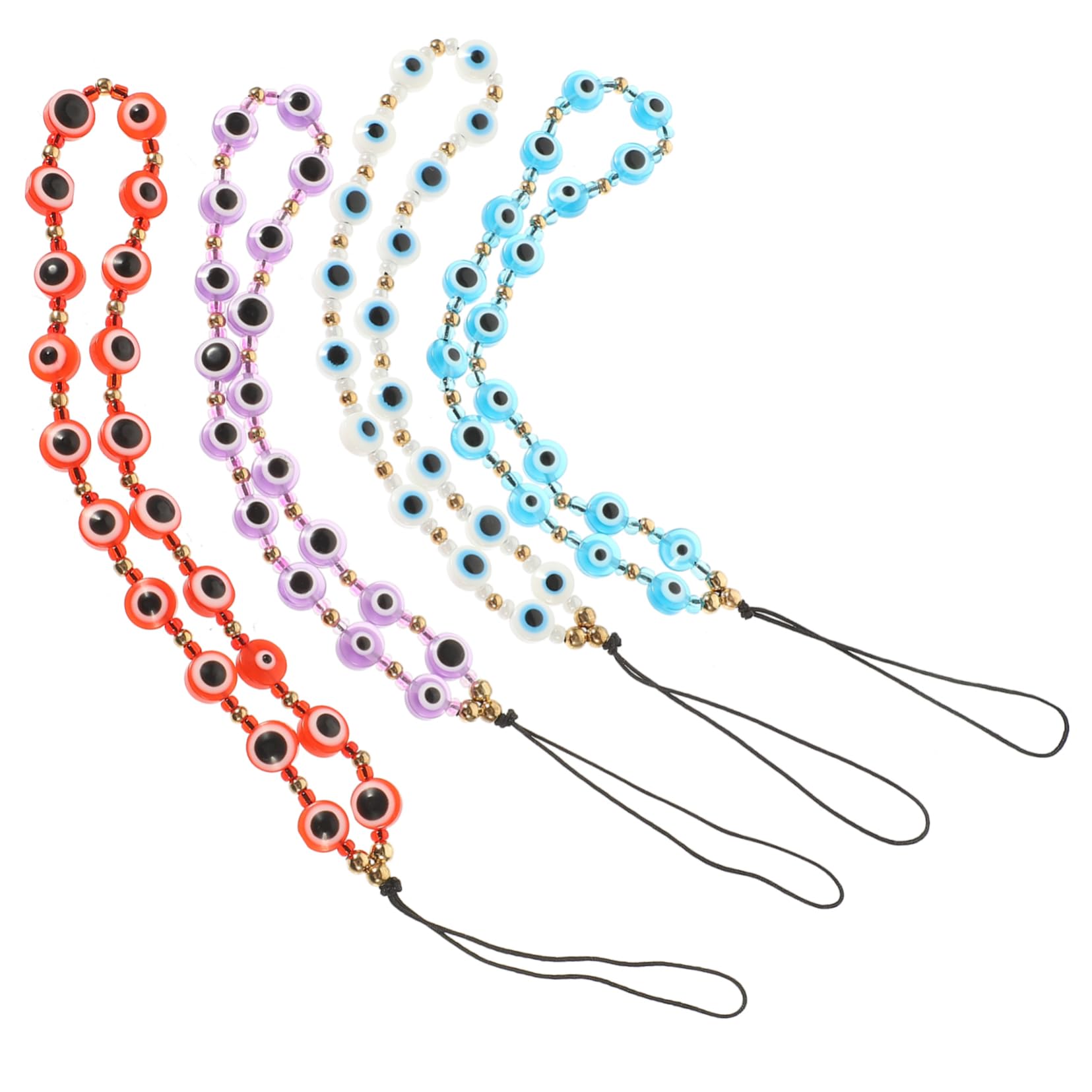 DOITOOL Teufelsauge Perlen Handy Lanyard Handykette Handyanhänger Reize Lanyard-handgelenk Handy Kettenhalter Telefon Lanyard Handgelenk Handgelenkstütze Ring Harz