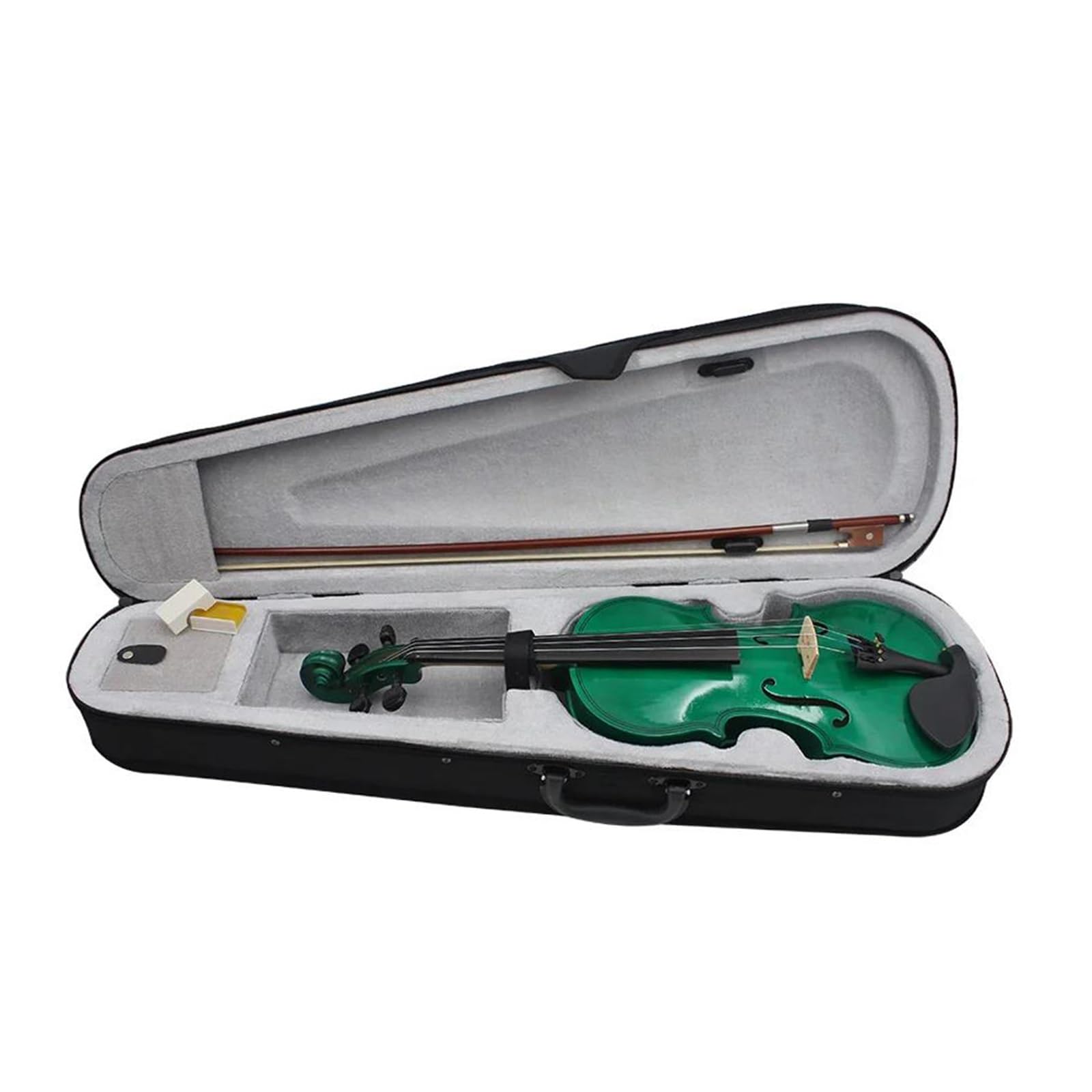 Violino Professionista 4/4 Principianti Verde Con Set Di Accessori Case/Bow/Bridges/Tuner/Mute/Strings(Violin)
