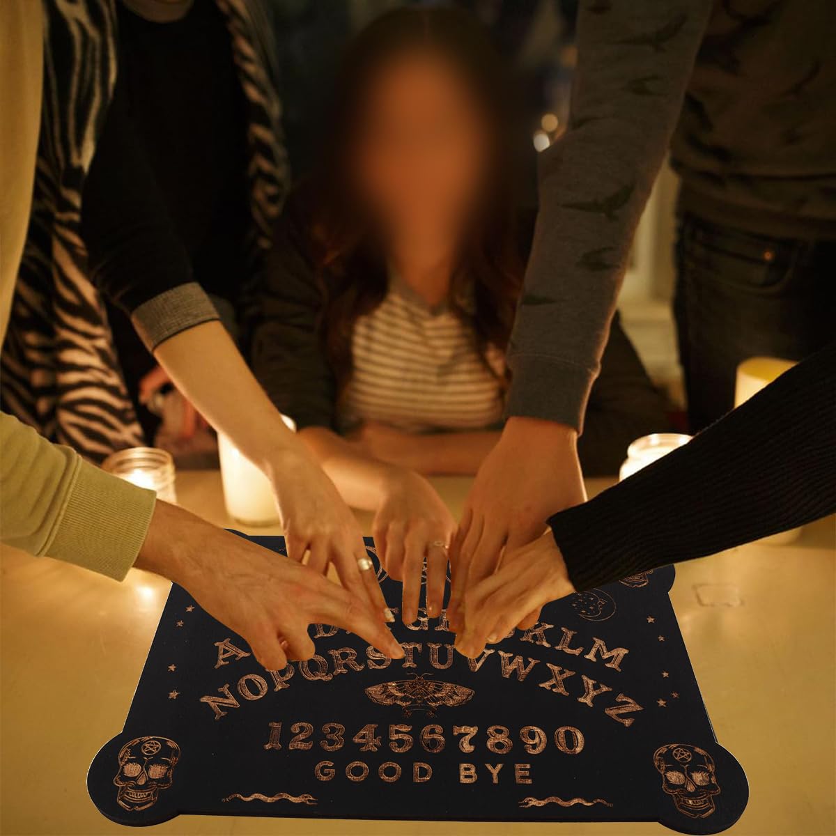 Set Di Tavole Ouija Nere in Legno, Classiche Tavole Parlanti Con Planchette, Tavola Degli Spiriti Con Messaggi Metafisici, Regali Wiccan Per Forniture Di Stregoneria