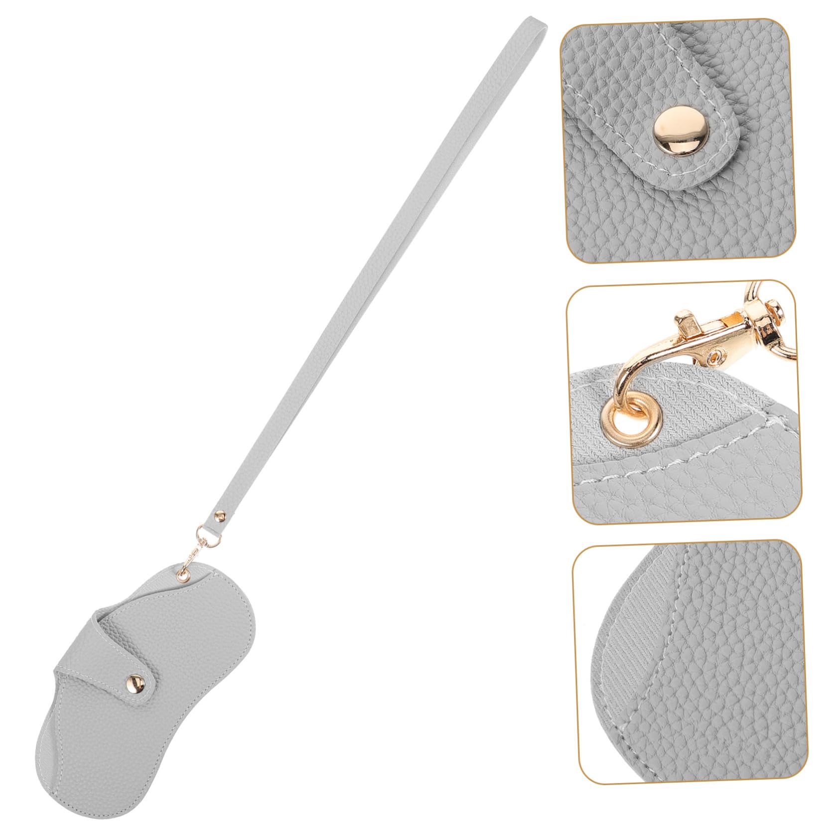 minkissy Portatile per Occhiali Sole Astuccio Appendibile Similpelle e Antigraffio Design Compatto per Viaggi