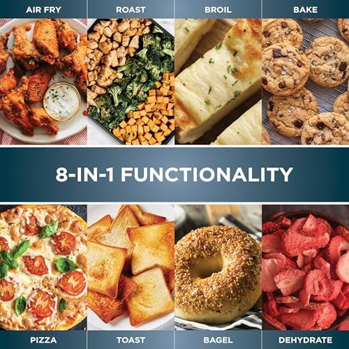 Ninja Air Fryer Toaster Oven Combo | 8-in-1 Functionality | Flip Up & Away for Storage Space | Air Fry Basket, Sheet Pan, Wire Rack & Removable Crumb Tray |1800 Watt | Stainless Steel | SP151 - 3