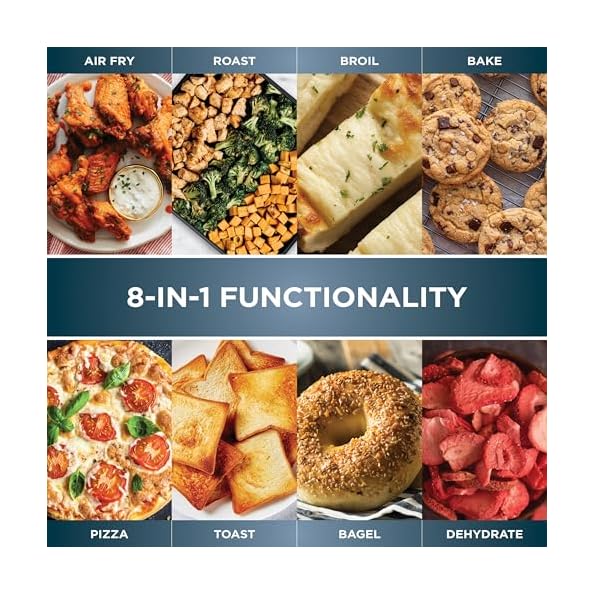 Ninja-Air-Fryer-Toaster-Oven-Combo-8-in-1-Functionality-Flip-Up-Away-for-Storage-Space-Air-Fry-Basket-Sheet-Pan-Wire-Rack-Removable-Crumb-Tray-1800-Watt-Stainless-Steel-SP151
