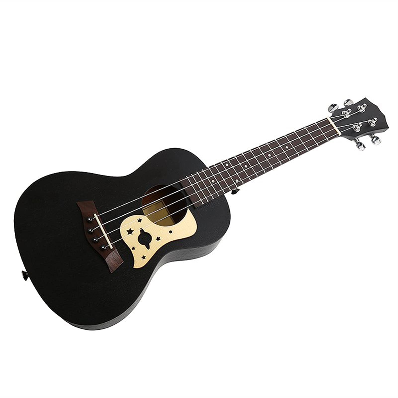 Ukulele koncertowe Początkujący Ukulele 23- calowy Koncert Ukulele Black Starry Sky 4 Struny Hawaiian Mini Gitara Akustyczna Ukulele