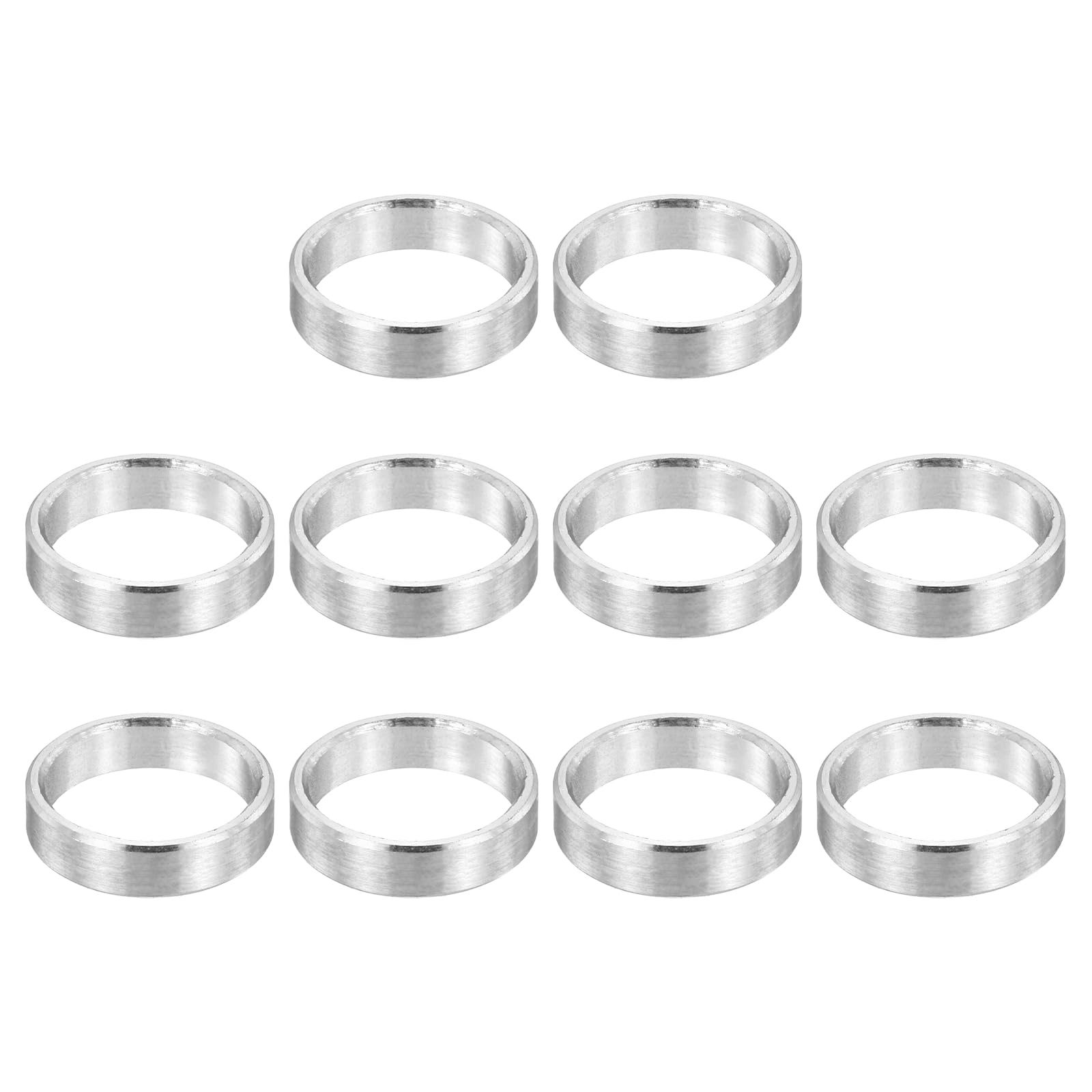 PATIKIL M10 Stainless Steel Spacers, 12Pcs Metal Spacer 10mm ID x 12mm OD x 3mm L Screw Standoff for 3/8" or M10 Screw