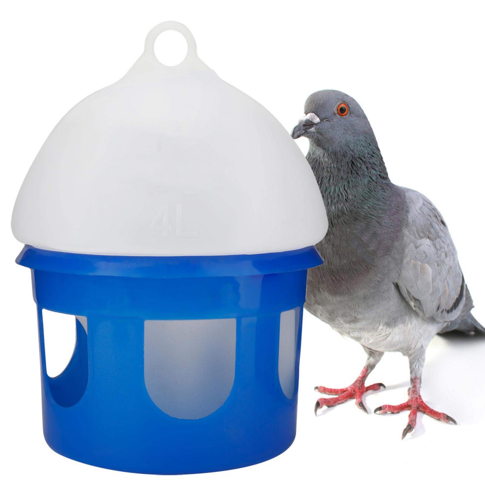 Comedero automático para pájaros de Gran Capacidad, dispensador de Agua para Mascotas, pájaros, Loros, Accesorios, comedero automático para pájaros de Gran Capacidad(4L)