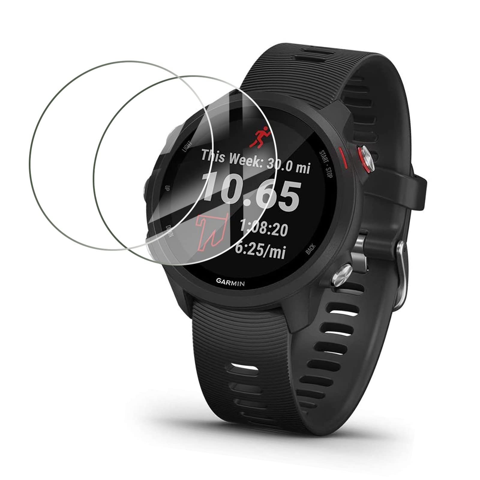 Amazon | Garmin Forerunner 245 フィルム 強化ガラス 液晶保護