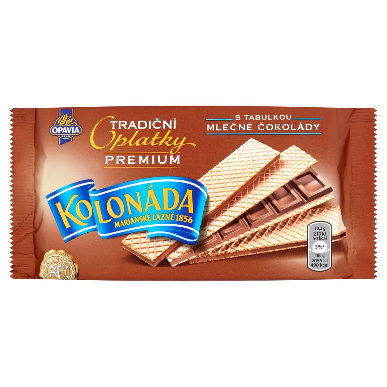 OPAVIA Kolonáda Premium Spa-Waffeln Milchschokolade 22 x 92 g