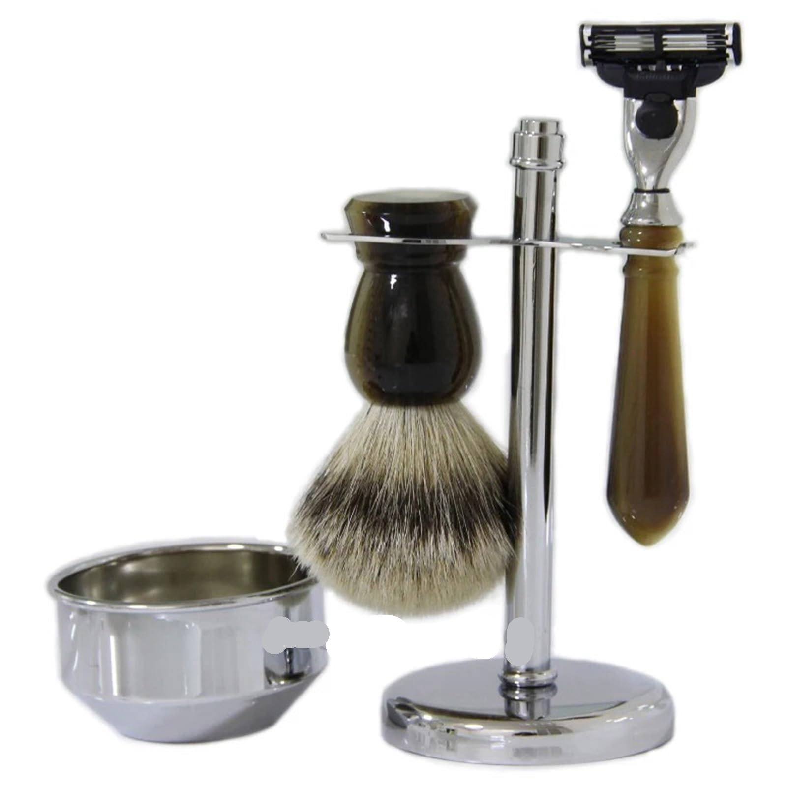 Pinsel Ständer Edelstahl Rasieren Rasierer Halter Schüssel Tasse Mann Bart Kits Seife Becher for Trimmer Pflege Werkzeug