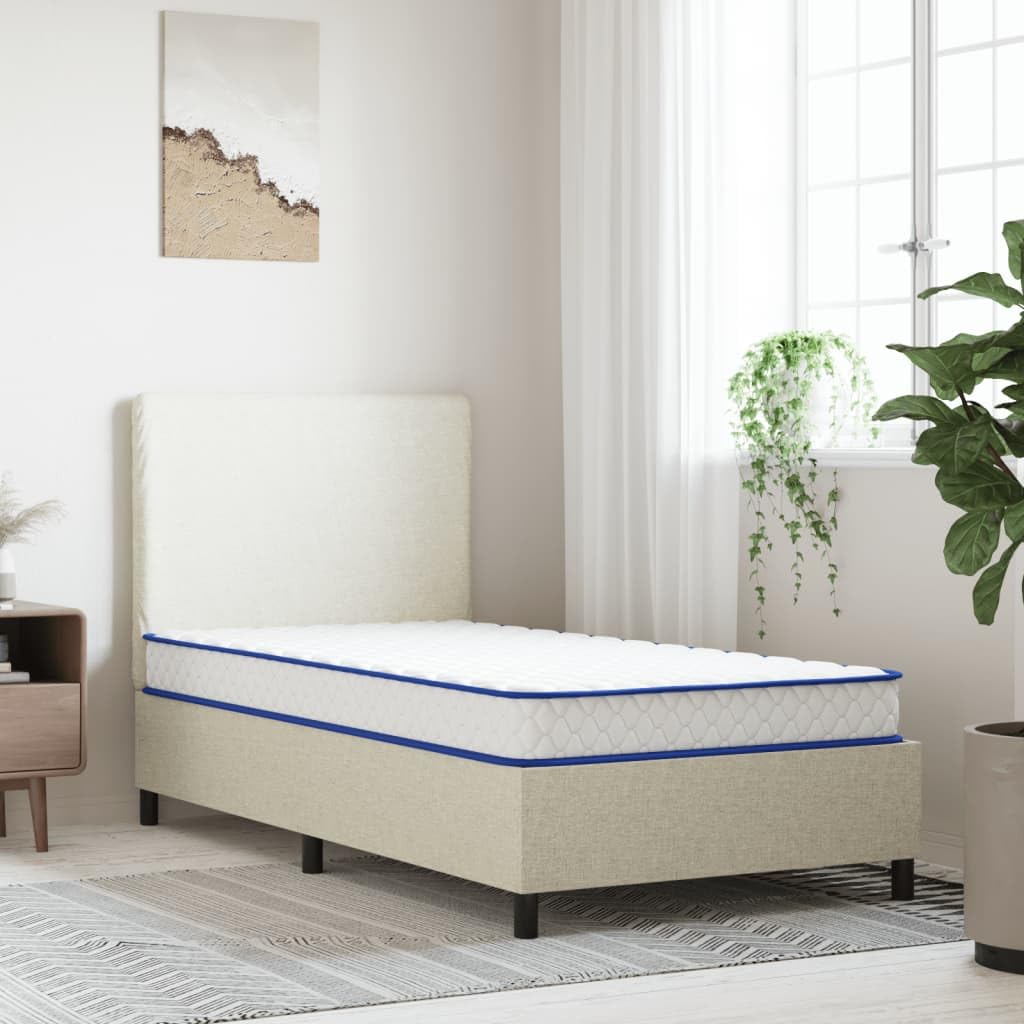Materac z pianki memory 200 x 90 x 17 cm, dwustronny materac z 5 warstwami, do łóżka podwójnego, komfort 40D, zwijany jako podkładka do spania, odciążenie stref