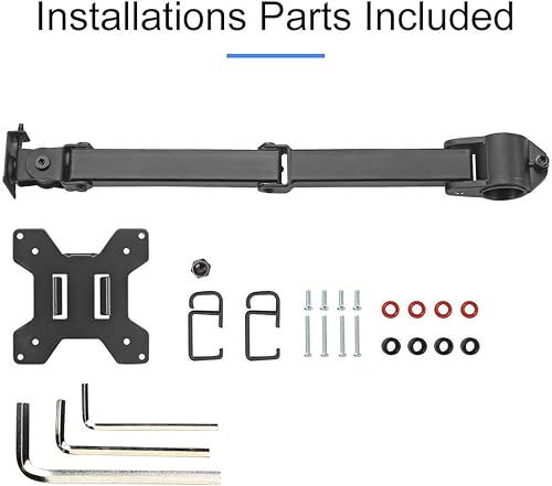 Miniatura 4 de suptek Brazo de monitor único para soporte de escritorio, brazo de monitor ajustable para pantalla de 13 a 32 pulgadas, peso de soporte de hasta 22