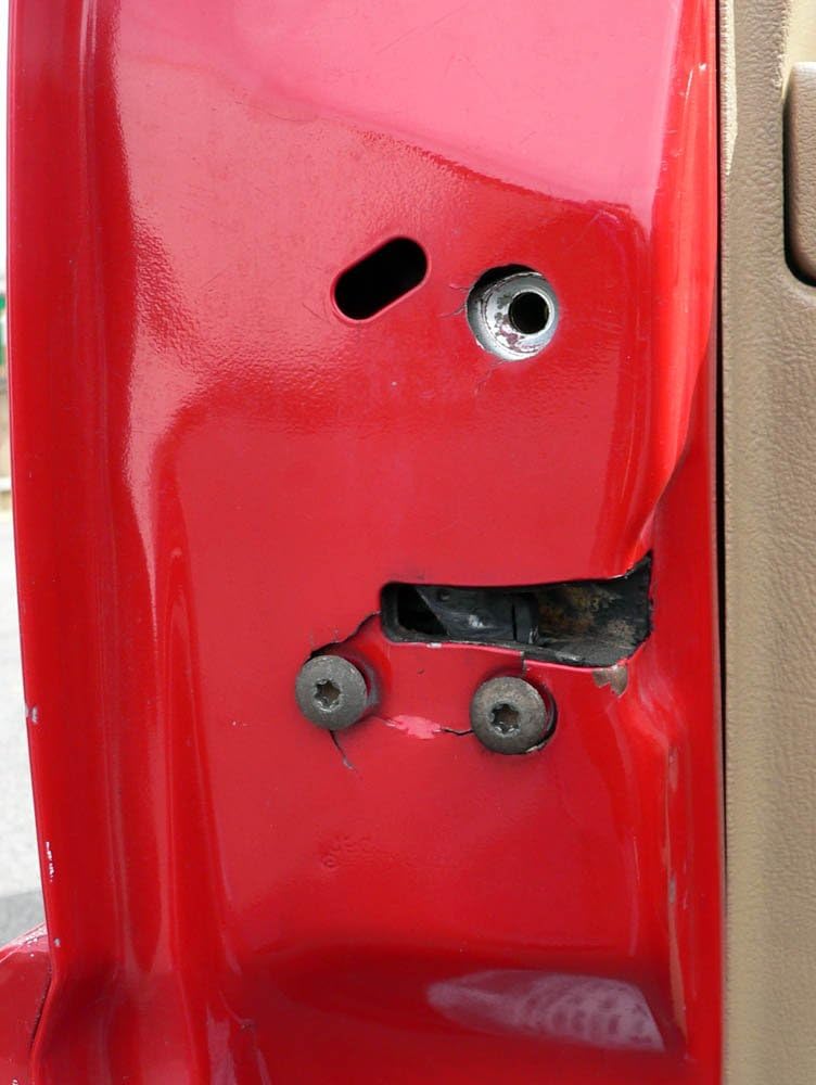 CS Works Door Latch Repair & Reinforcement Plate with replacement bolts fits Jeep Cherokee (XJ) 97-01 LEFT/DRIVER