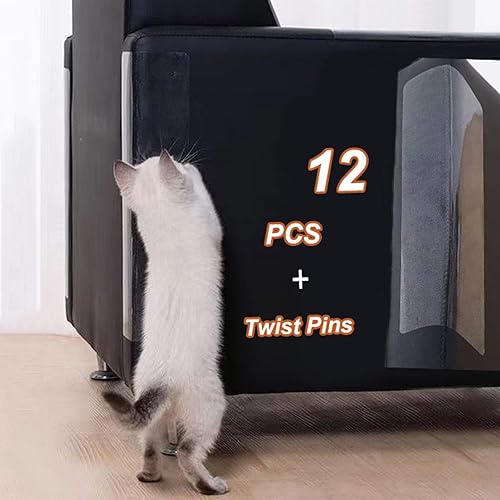 HZXMKB Protector contra arañazos para gatos para muebles 12 protectores de muebles para mascotas protectores de sofá para gatos protectores de