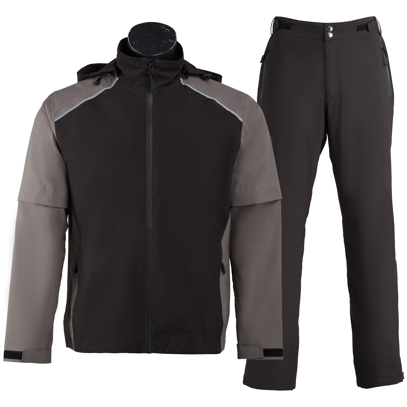 K.E.J. Chaqueta impermeable de golf para hombre, impermeable, ligera, traje de golf para senderismo, ciclismo, correr, camping, viajes