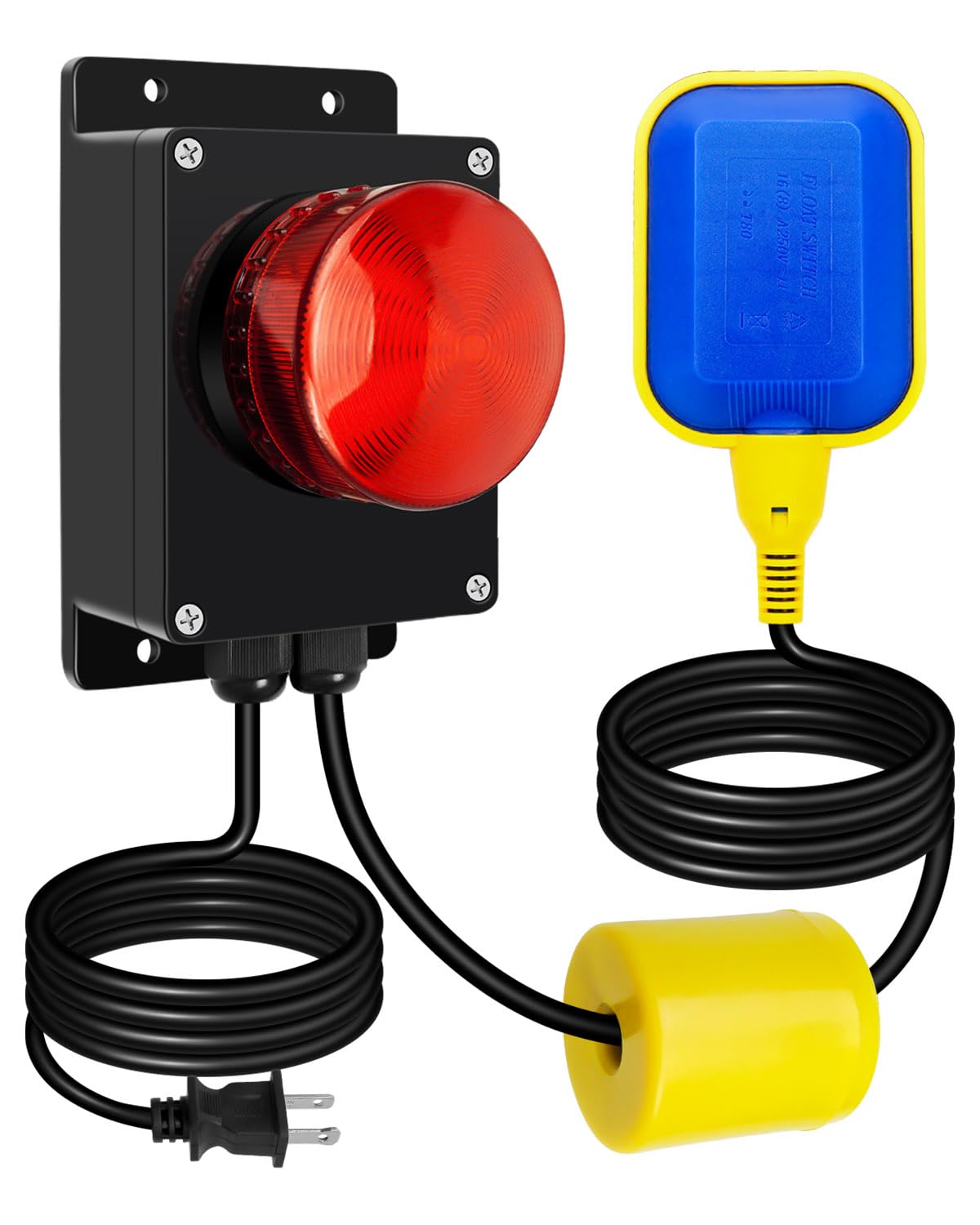 Sump Pump Alarm, High Water Alarm for Sump Pump Water Tank Pond, 10FT