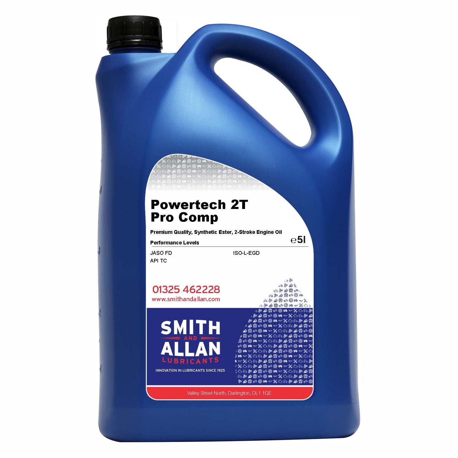 2 Stroke Oil Fully Synthetic Ester 2T Pro Comp Two-Stroke Oil 5 Litre 5L