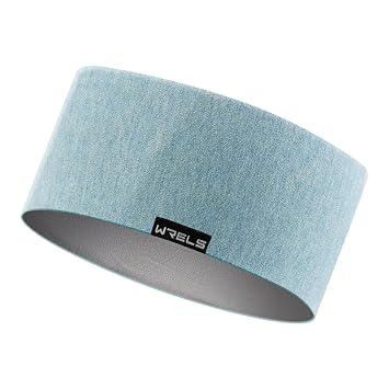 WRELS Double-Sided Wide Winter Running Headband - Ear Warmer for Women Men, Reversible Ear Muffs for Running, Skiing & Outdoor Sports
