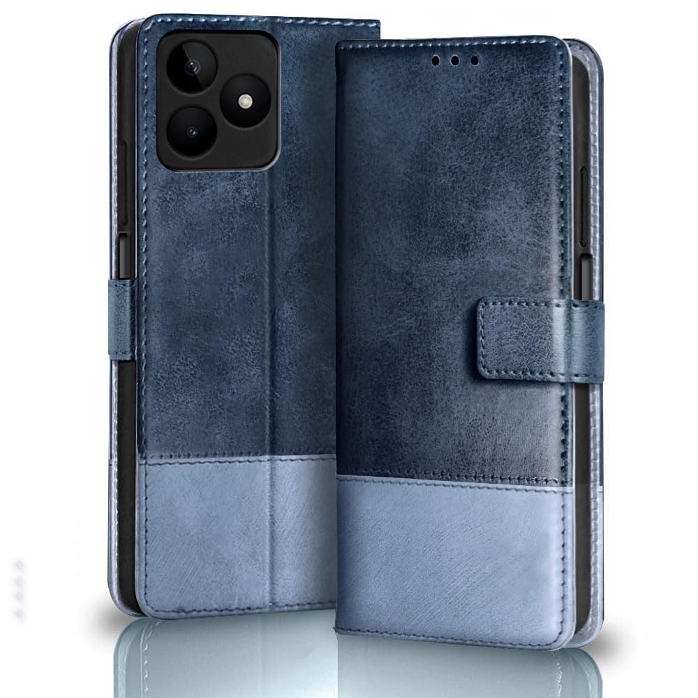 TheGiftKart Flip Back Cover Case for Realme Narzo N53 / Realme C53 / Realme C51 | Dual-Color Leather Finish | Inbuilt Stand & Pockets | Wallet Style Flip Cover for Narzo N53 / C53 / C51 (Blue & Sky) (B0CJTRRRR6) Amazon Price History, Amazon Price Tracker
