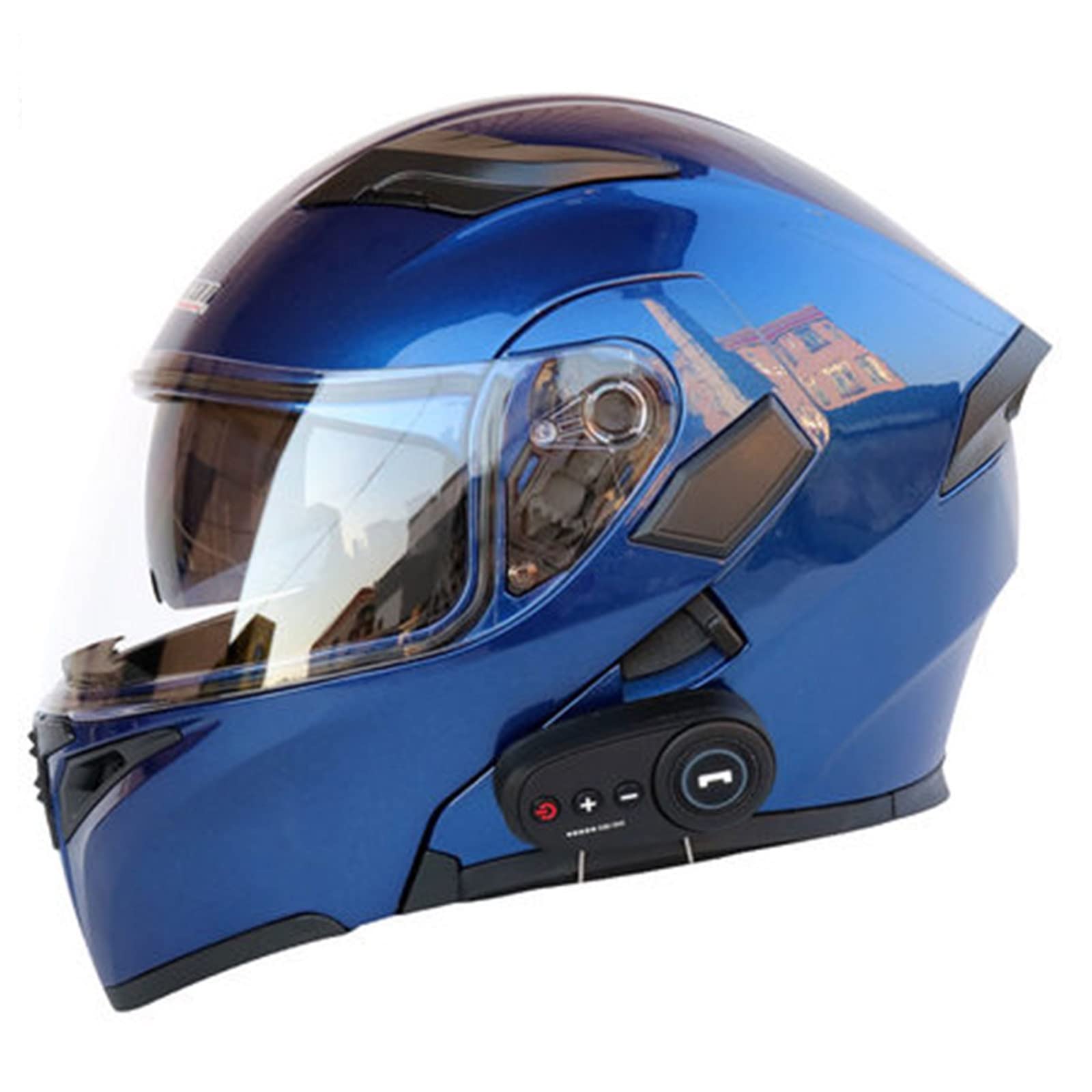 Buy Bluetooth Integrated Modular Flip Up Full Face Motorcycle Helmet