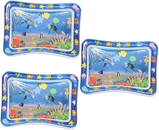 ibasenice 3 Pçs Almofada De Água Do Bebê Flutuadores De Água Almofada Flutuante Do Bebê Inflável Barriga Tempo Tapete De Água Sensorial Tapete De Jogo Da Criança Tapete De Jogo Infantil