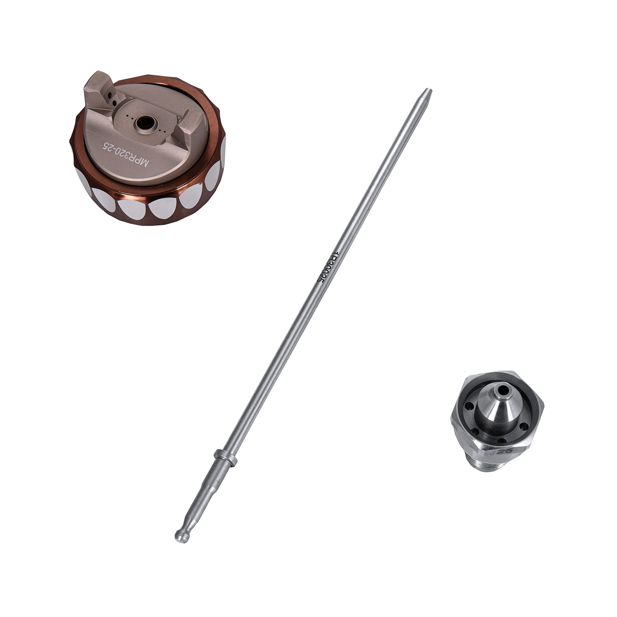 BenBow Ersatzdüse Reparaturset für Lackierpistole 2,5mm PK80 - erstklassige - Premium - Kompressor Spritzpistole Sprühpistole mit Becher für Auto-Lack - klarlack - decklack - Beste Lackerergebnis