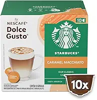 Café com Leite em Cápsula Caramel Macchiato Starbucks Caixa 106,5g 10 Unidades