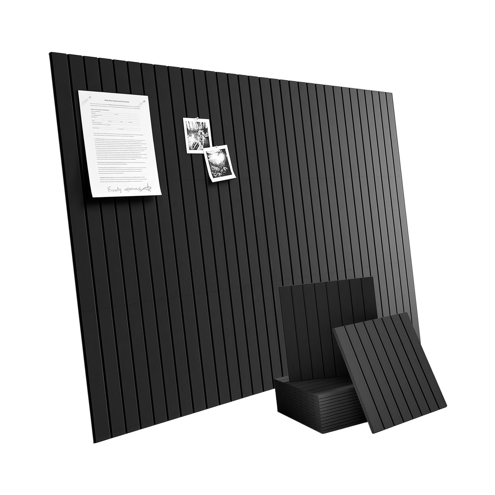Ekoama Felt Bulletin Board 11.81" x 11.81" Cork Board Alternative Push Pin Boards Cork Boards for Home Classroom Offices Decors