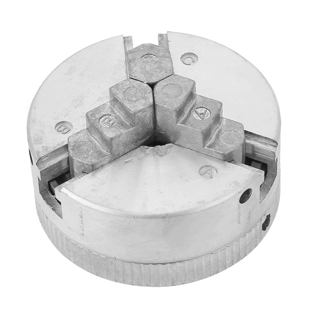 Mandrino A 3 Ganasce Per Tornio Legno - Attacco M12x1, In Lega Di Zinco Per Lavorazione Precisione