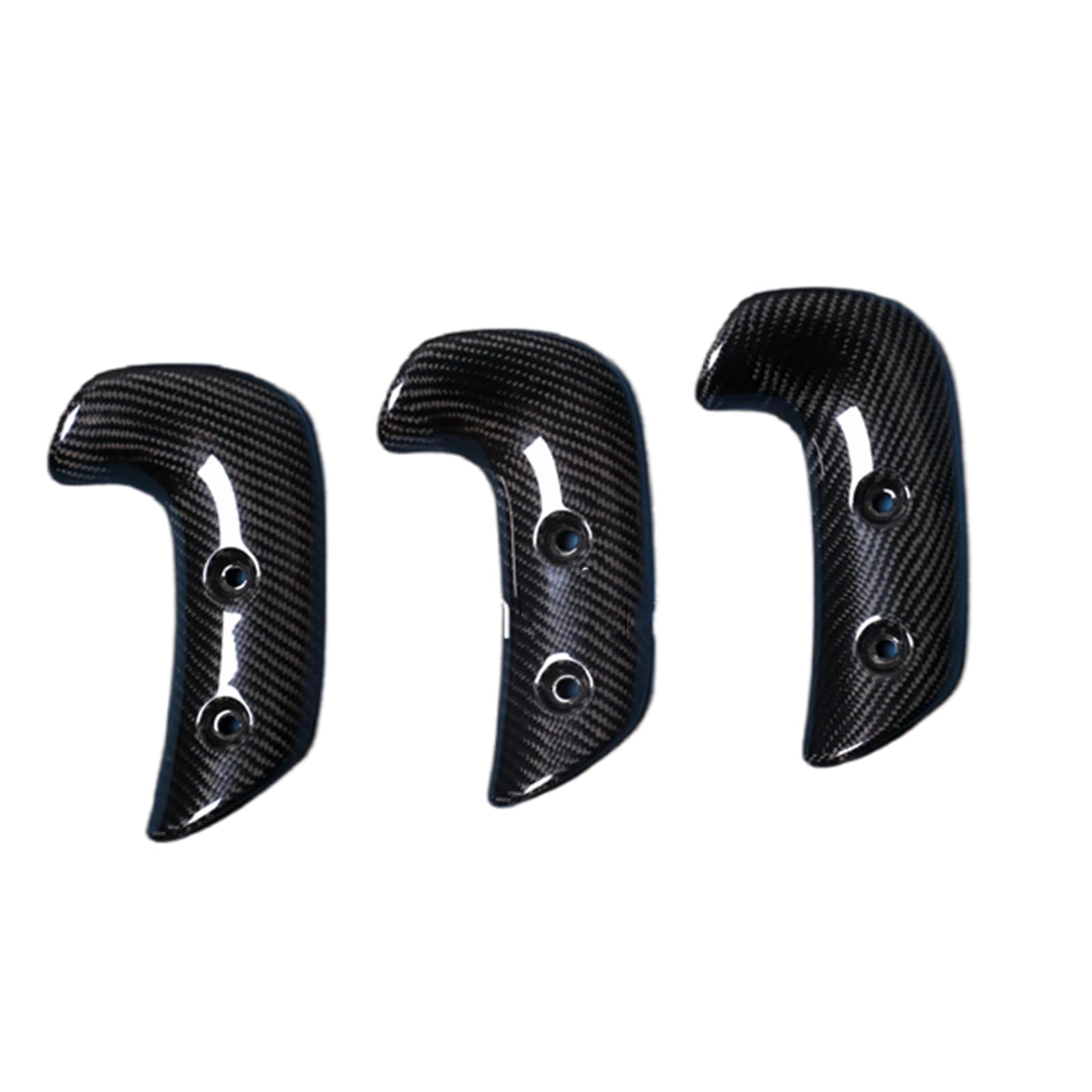 Cubierta de protección térmica para escape lateral de motocicleta para Triumph Rocket 3 GT 2020-2023, fibra de carbono