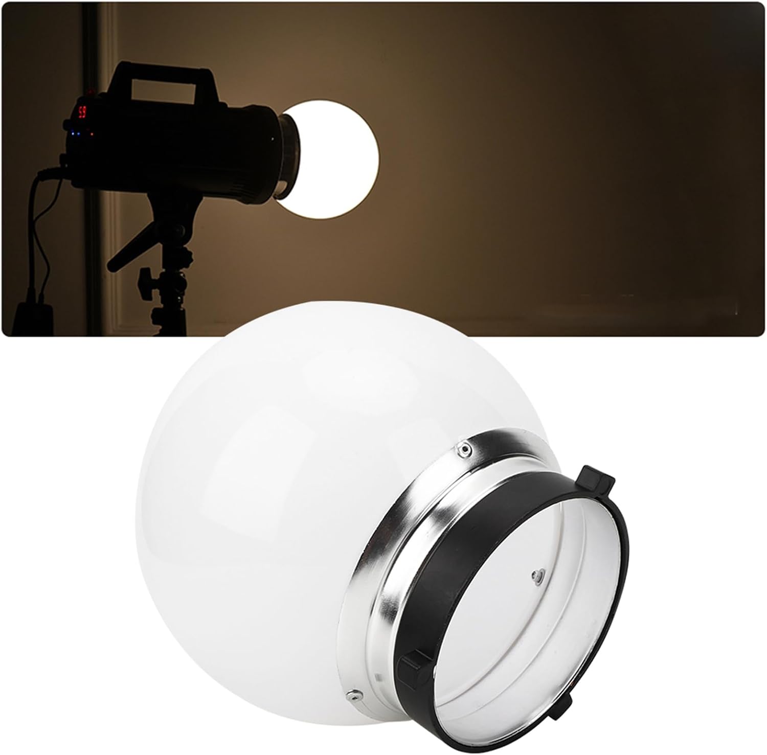 Tyenaza 15cm Soft Light Ball, General Flash Lampshade for Bowens Mount Translucent White Photography Accessory, for Portrait, Wedding Studio
