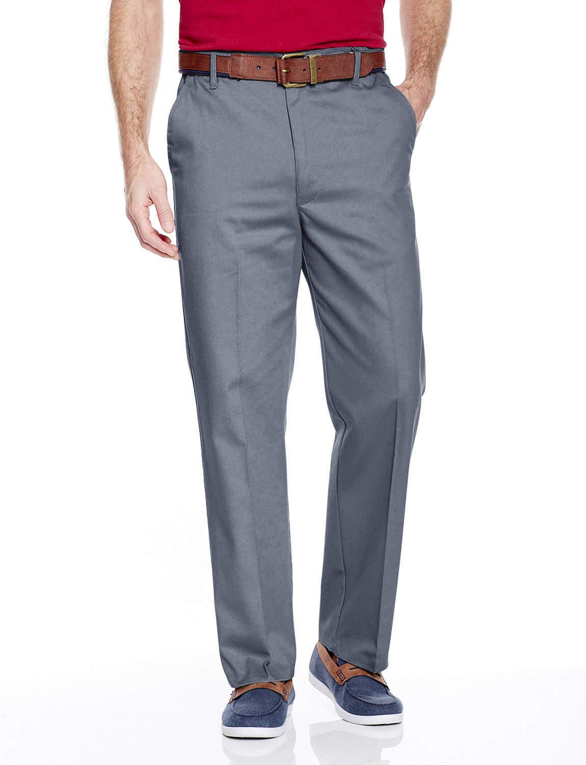 Chums Grey Stain & Water-Resistant Cotton Chino Trousers - Relaxed Fit - 34L