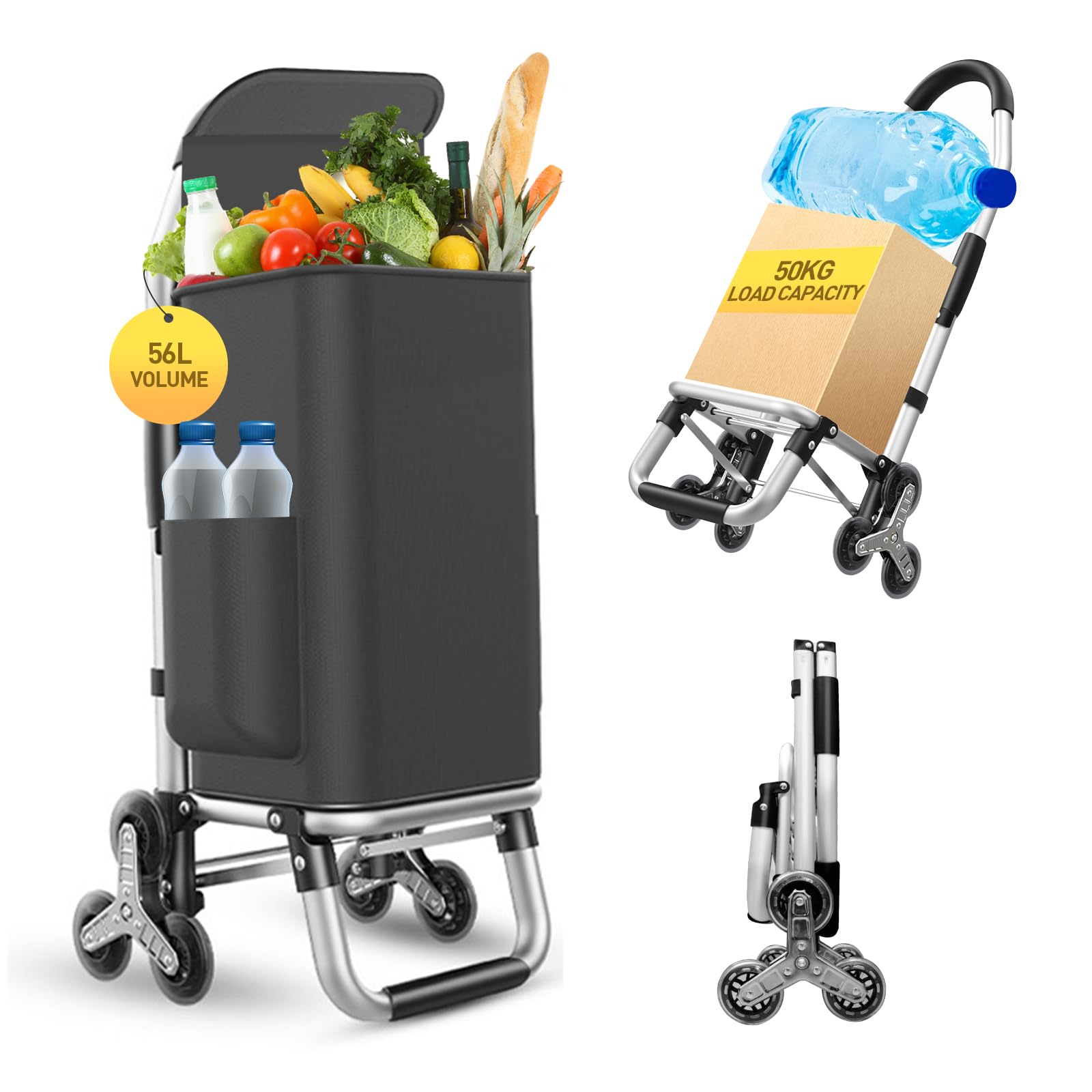 ISWEES 3-in-1 Shopping Trolley