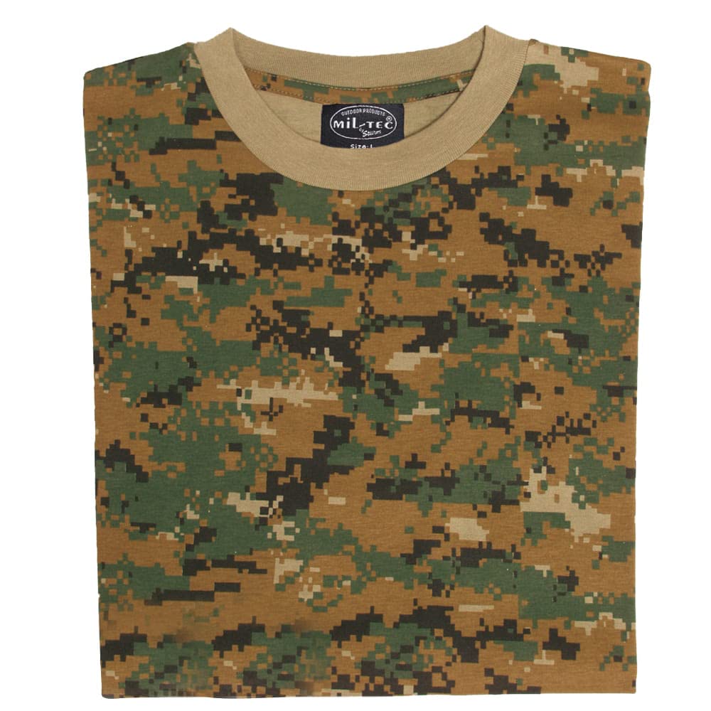 Mil-Tec Digital Woodland T-Shirt Multicolor XL