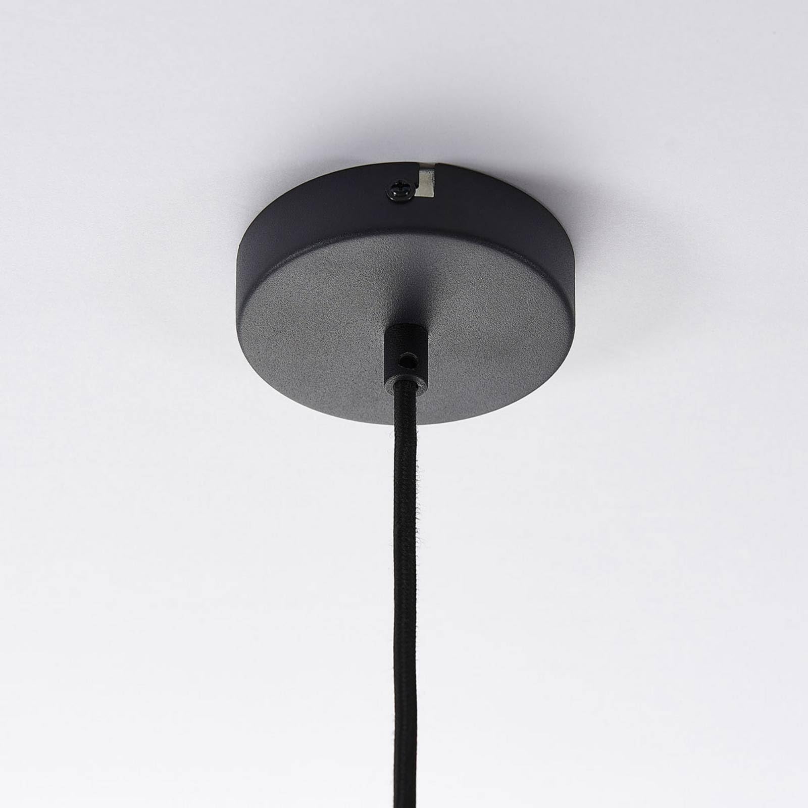 Lindby Esstisch Pendelleuchte, Hängeleuchte Metall Schwarz Gold Hängelampe 1x E27 max. 60W ohne Leuchtmittel Wohnzimmer Esszimmer Esstischlampe