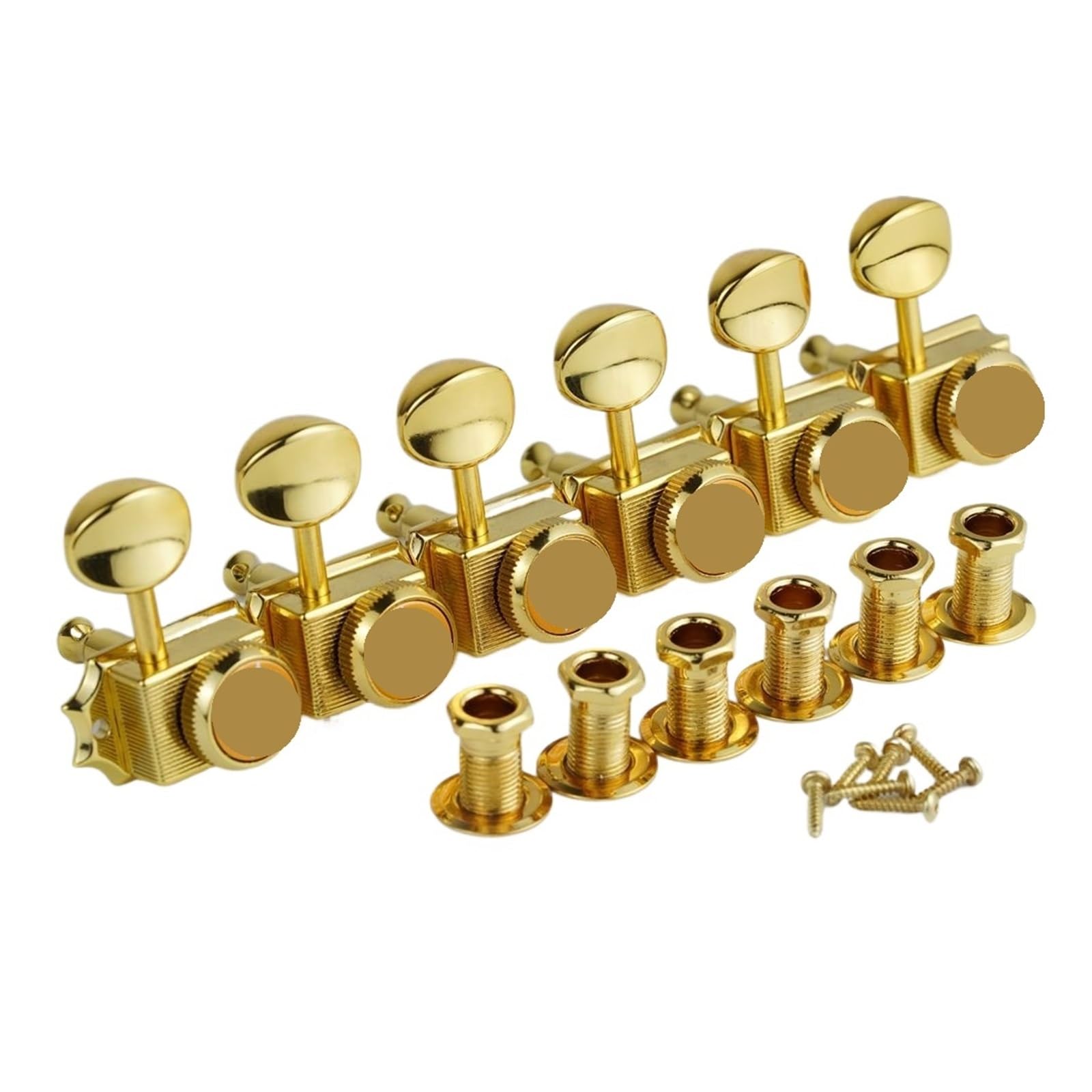 Vintage Locking Tuners Nut Style Gold E-Gitarre Mechaniken Übersetzungsverhältnis 1:15 for ST TL Tuning Pegs