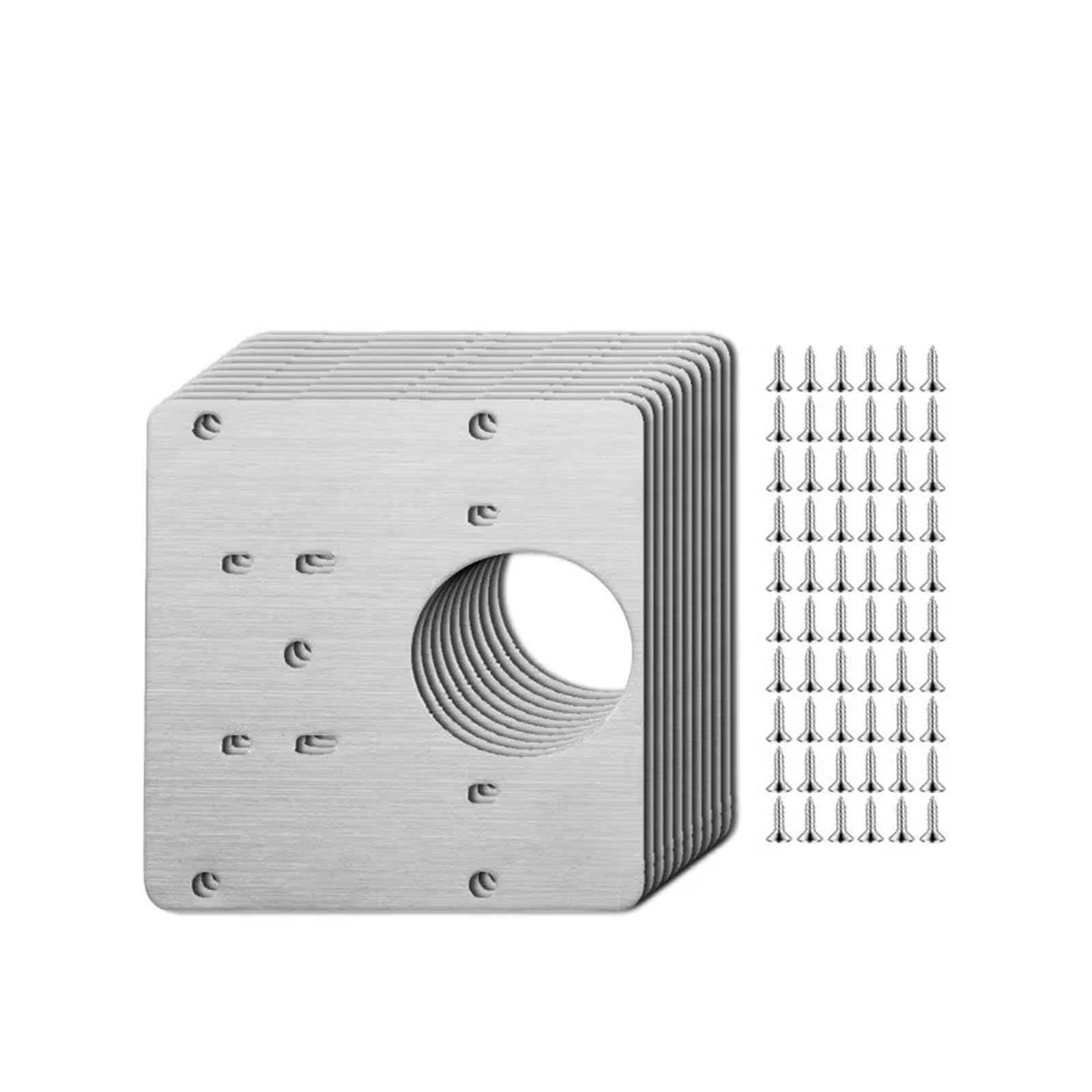 Kit de réparation charnière placard meuble de cuisine plaque de fixation en inox