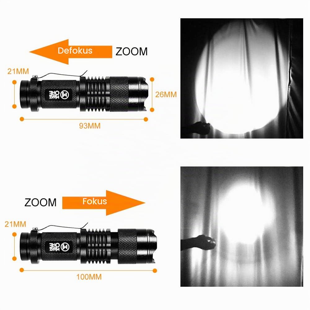 Maketheone IR-Taschenlampe, 3 Watt, 850 NM, Infrarot-Licht, Nachtsicht-Taschenlampe, Infrarot-Licht ist unsichtbar für das menschliche Auge – zur Verwendung mit Nachtsichtgeräten (nicht im