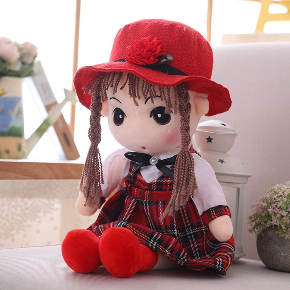 Amazon 人形 女の子 ぬいぐるみ かわいい お花スカート ドレス 結婚祝い 田園 赤ちゃん 子供 おもちゃ 抱き枕 萌え萌え お姫様 ぬいぐるみ ドール 子供 学生 プレゼント 45 90cm ピンク グリーン 格子柄 ぬいぐるみ おもちゃ