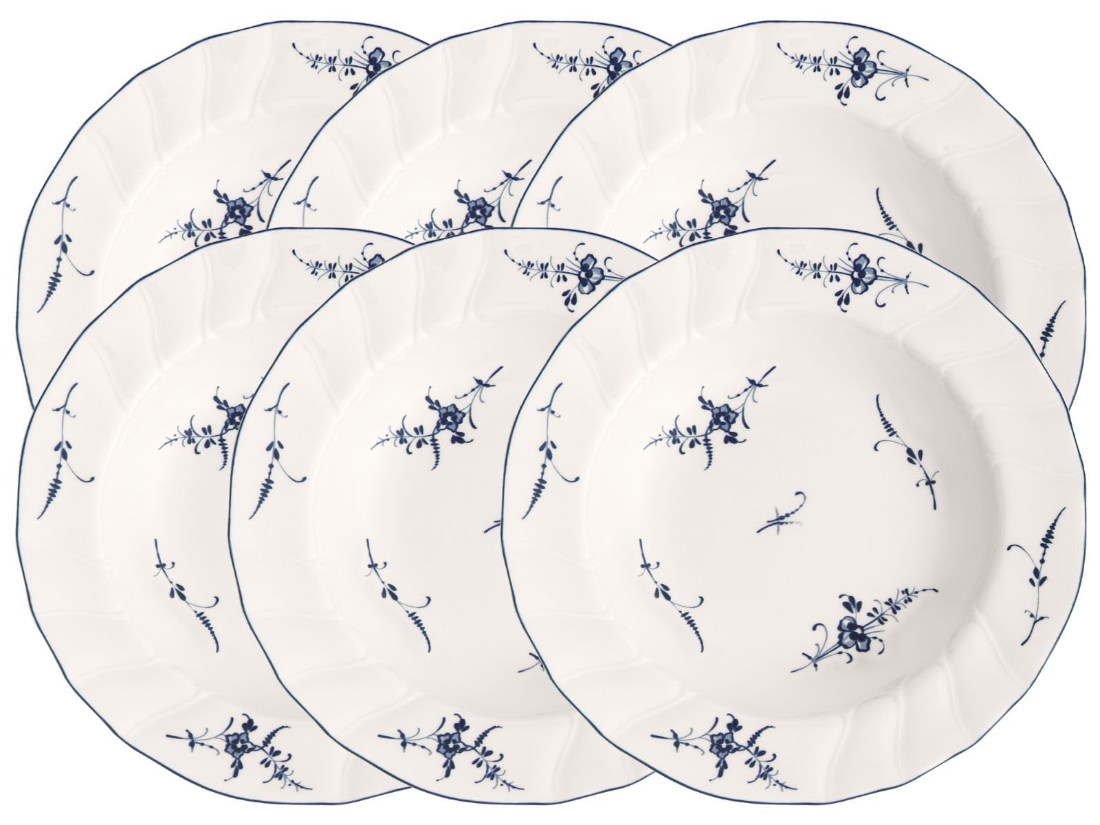 Villeroy & Boch Vieux Luxembourg 1023412700 - Juego de Platos hondos (6 Unidades, Acero Inoxidable)