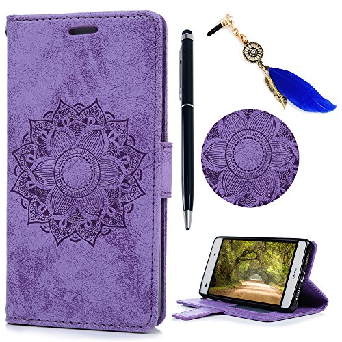 Huawei P8 Lite Custodia Cover, Lanveni Flip