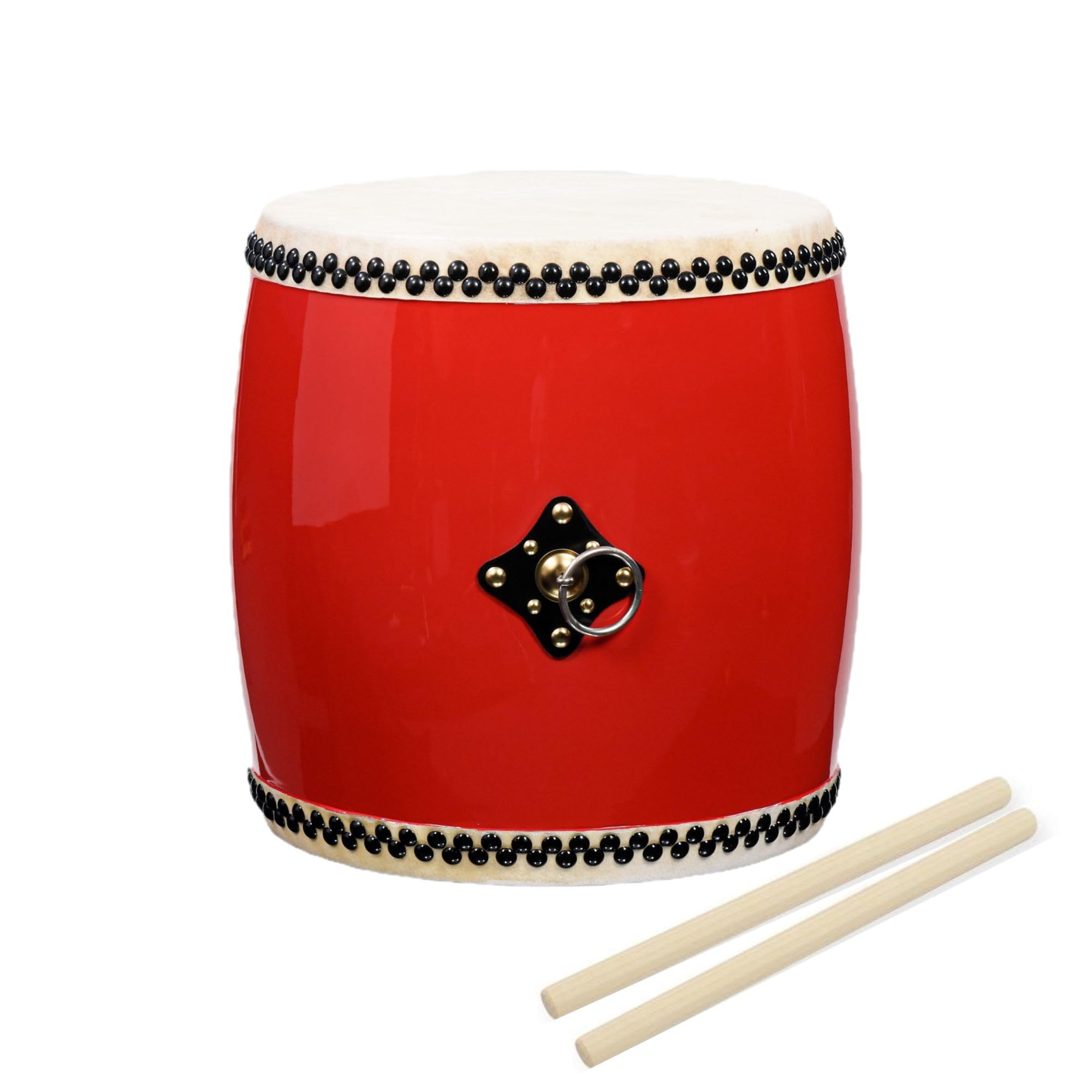☆新品未使用(送料無料)28.980円　エイサー大太鼓36cm*40cmバチ付き Amazon | エイサー大太鼓 36cm バチ2本 太鼓 たいこ 楽器 教育 丈夫