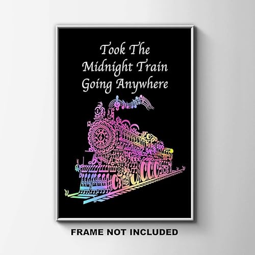 Miniatura 6 de Inspired by a Journey Song- Midnight Train Going Anywhere- 11x14 Unframed Wall Art Print - Gift for Music Lovers or Train Lovers- Great in a Dorm,