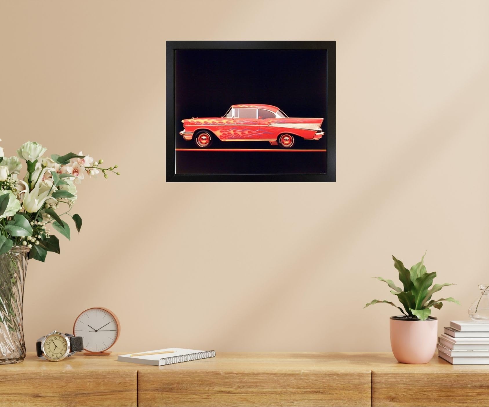 Amazon.com: Impact Posters Gallery Classic Car Chevy Bel Air 1957