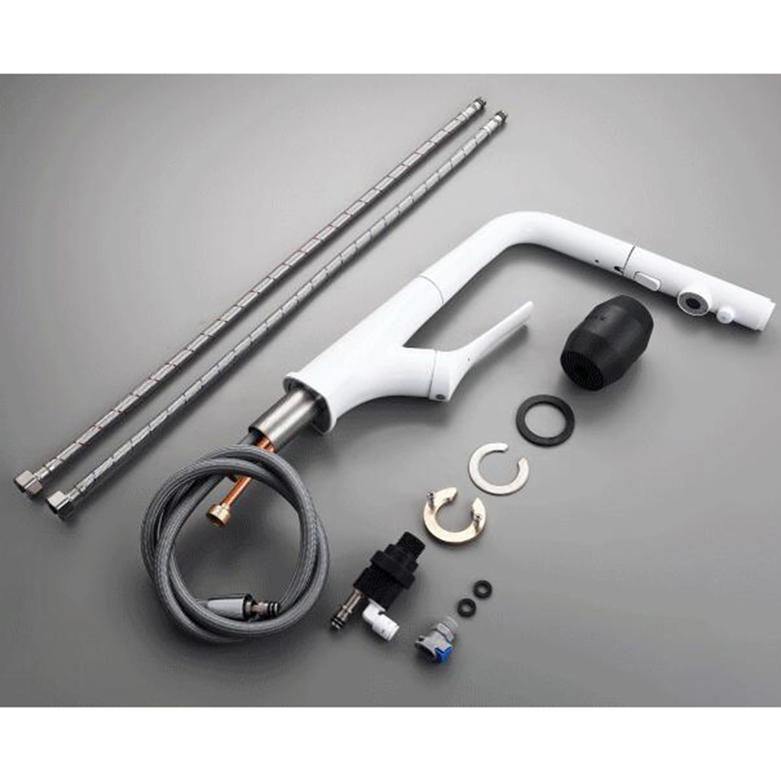 3 Way Kitchen Sink Faucet Rotating Kitchen Mixer Faucet Double