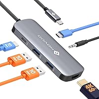 NOVOO Hub USB-C 6-in-1,Adattatore Multiporta con HDMI 4K@60Hz